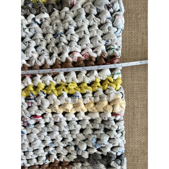 Handmade Recycled Grocery Bag Tote (Extra Long: 16.5" x 24.5") - Picture 9 of 9